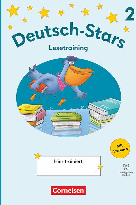 Image du produit Deutsch-Stars, Lesetraining Ausgabe 2025, 2. Schuljahr, Lesetraining, Übungsheft, Mit Lösungen und (Allemand, 2025)