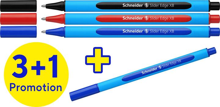 Produktbild Schneider Mix-Sets Kugelschreiber Slider Edge XB (farbsortiert, 4 x)