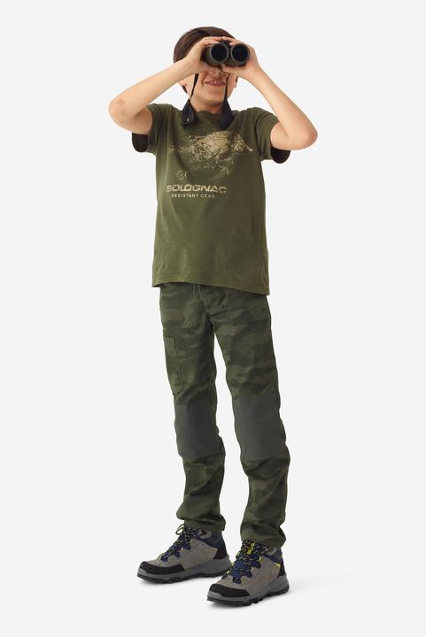 Immagine prodotto Solognac Pantaloni bambino 500 mimetico resistente (12, 13, 14)