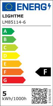 Label énergétique LightMe Réflecteur LED GU10 4.5 W = 50 (GU10, 4.50 W, 345 lm, 1 x, D)