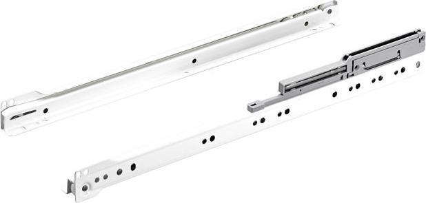 Immagine prodotto Hettich Schubladenschiene Teilauszug Rollschubführung mit integrierter Dämpfung 450 mm weiss 2 Stück