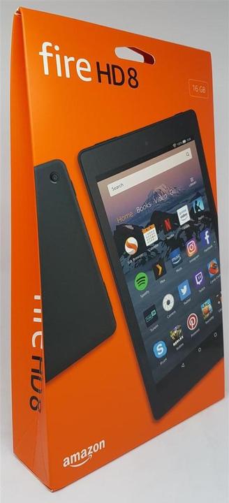 Immagine prodotto Amazon Tablet Fire HD 8 con Alexa, display HD da 20,32 cm (8 pollici), 16 GB, nero, con... (8", 16 GB, Nero)