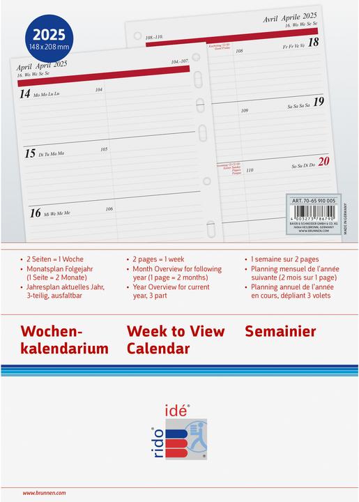 Produktbild Idé TIMING Jahresinhalt (14.8 x 21 cm)