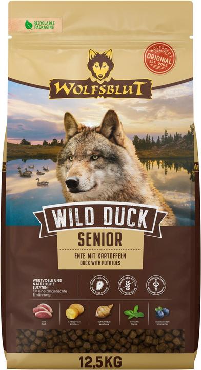 Image du produit Wolfsblut Nourriture sèche Dog Wild Duck Senior, 12.5 kg (Senior, 1 pcs, 12500 g)
