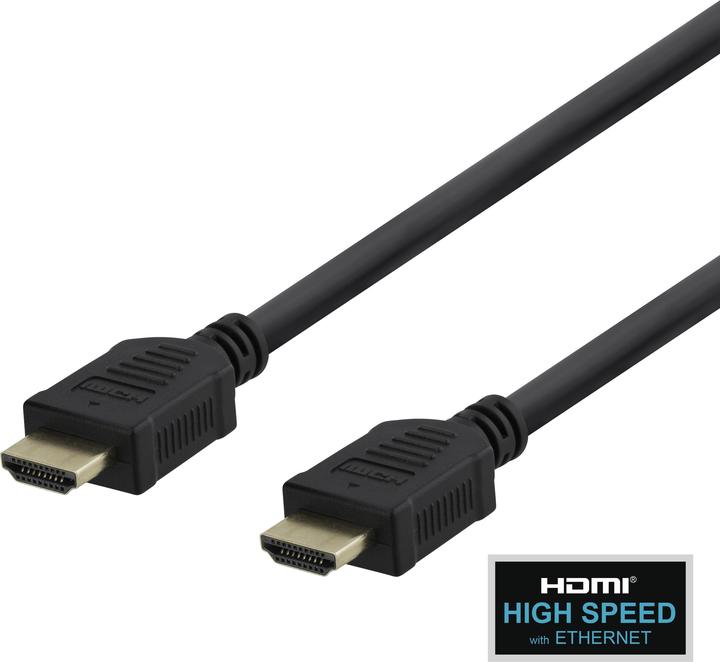 Produktbild Deltaco HDMI-Kabel 4K UHD, 5m, schwarz (5 m, HDMI)
