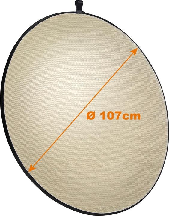 Image du produit Walimex Réflecteur pliable 5en1, ensemble ondulé, Ø107cm (Réflecteur rabattable, 107 cm)