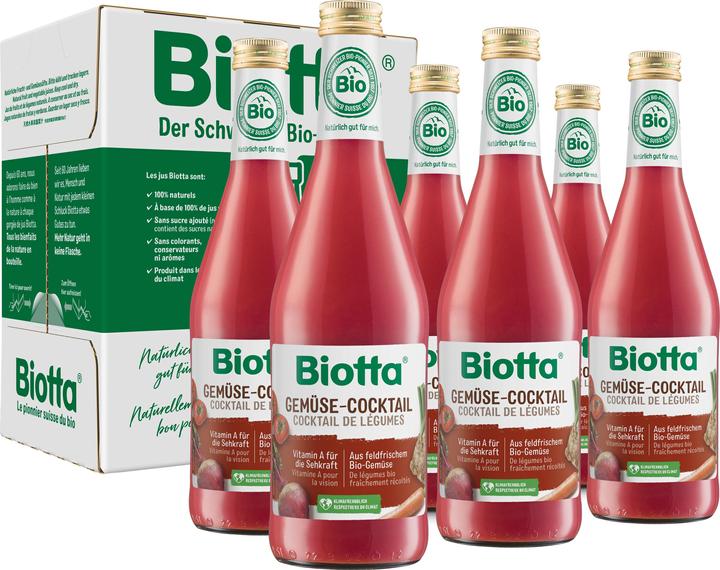 Produktbild Biotta Gemüsecocktail Bio (6 x 50 cl)