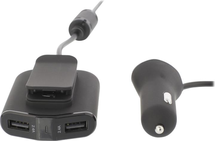 Actual product image Sweex Car Charger 4 Outputs 9.6 A USB Black