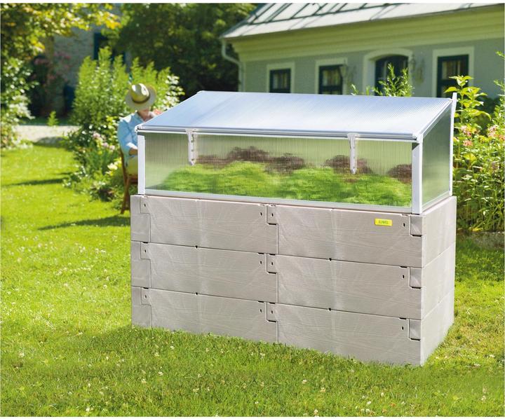 Produktbild Juwel Hochbeet Timber Kombi-Set Kunststoff 130 x 90 x 60 cm grau