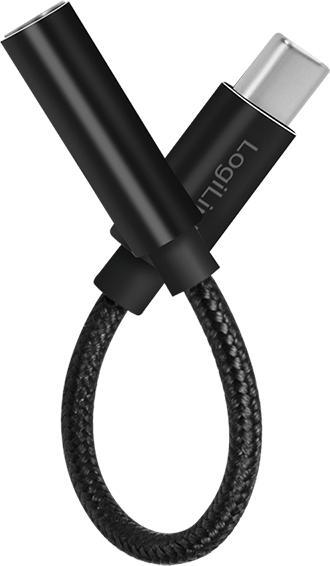Immagine prodotto LogiLink Cavo da USB-C a 3,5 mm 0,13 m nero (USB tipo C, USB tipo C)