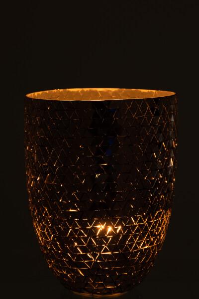 Immagine prodotto J-Line Vaso e lanterna a mosaico Ø 23/H 29 cm (Ø 23 x 29 cm)