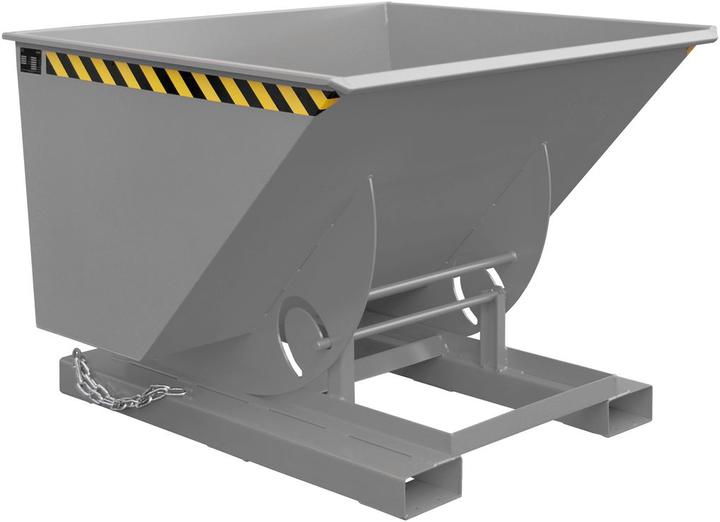 Image du produit eurokraft pro Benne basculante compacte, volume 1 m³, gris souris. (1000 l)