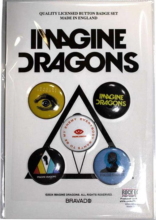 Imagine Dragons Abzeichen Enemy 5erPack Kunststoff Metall