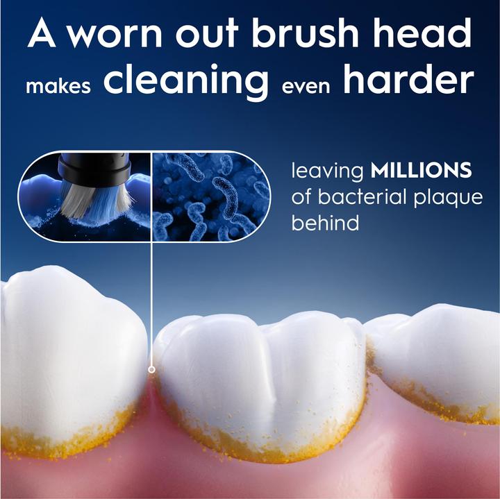 Actual product image Oral-B Oral B - iO Series Ultimate Clean Black Replacement Brush Heads - Black - 8 count (8 x)