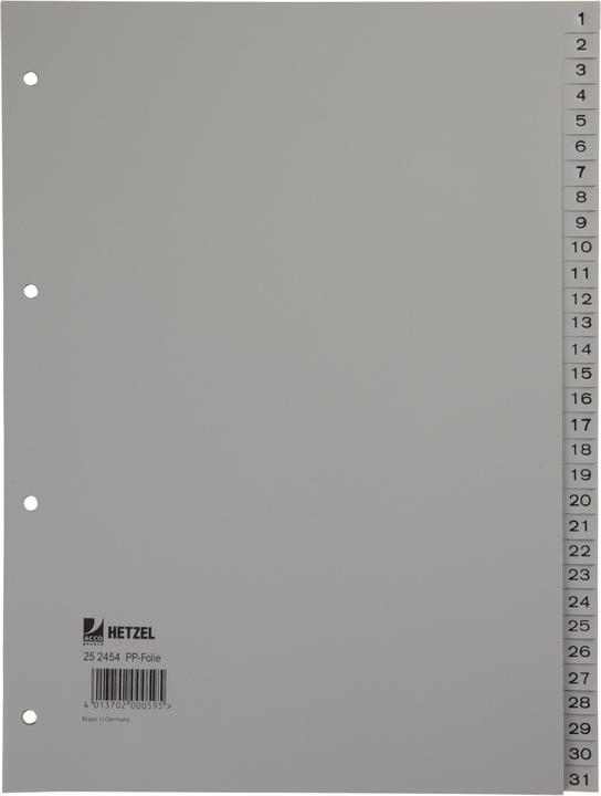 Produktbild Rexel Kunststoff-Register für A4