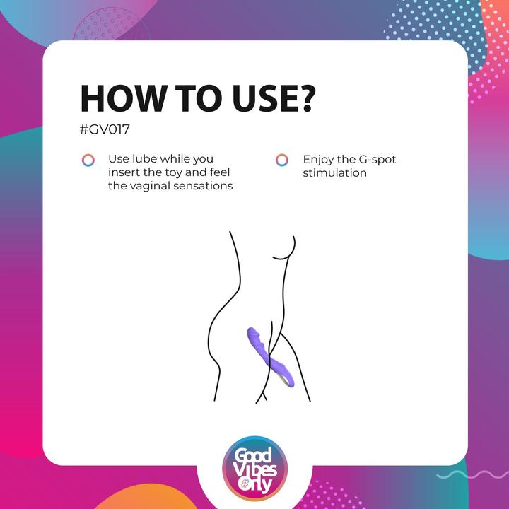 Produktbild Good Vibes Only Flax Vibrierender Dildo mit GPunktStimulator