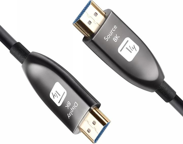 Produktbild Techly HDMI 8K 60Hz AOC LWL Kabel 10m (10 m, HDMI)