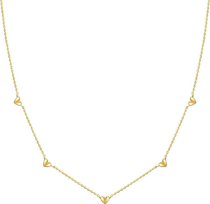 Image du produit Glanzstücke München Femme coeur argent sterling or jaune 35,0 cm chaîne de base + 5,0 cm extension - 30286 (Argent Sterling, 35 - 40 cm)