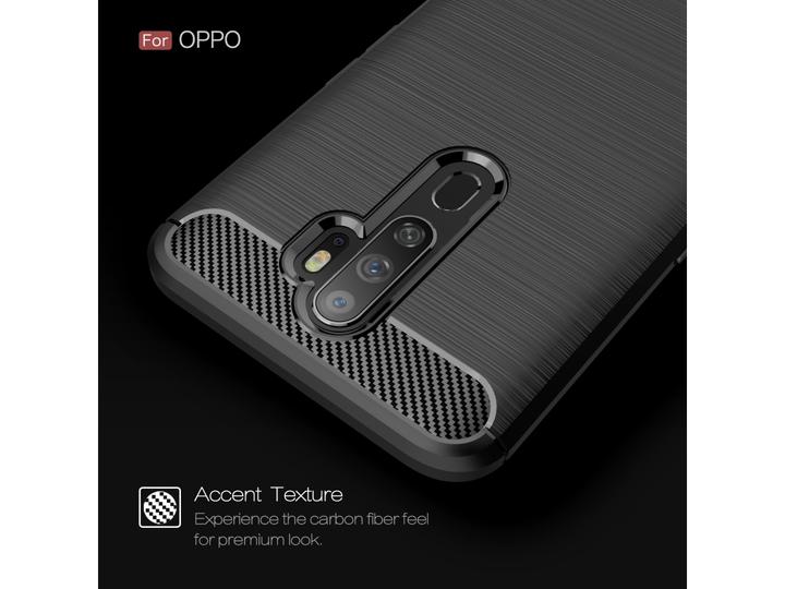 Immagine prodotto Screenguard Oppo A5 2020 Custodia Carbon Brushed Soft TPU (Oppo A5 (2020))