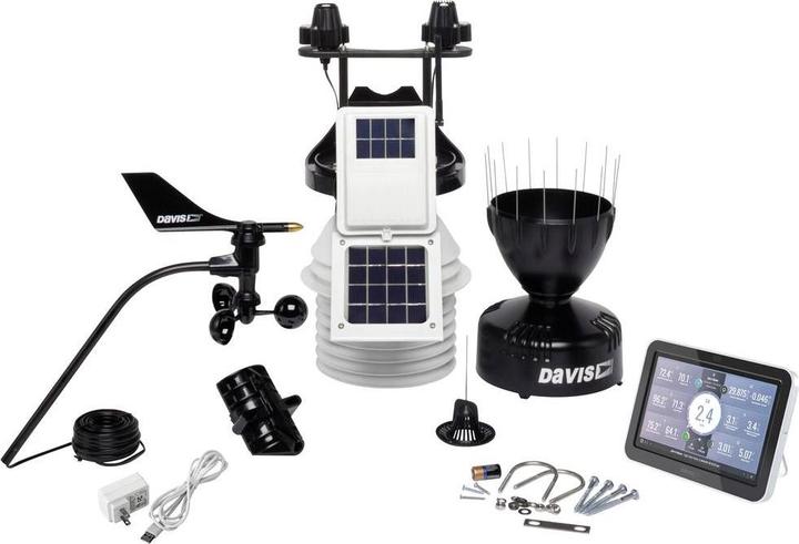 Produktbild Davis Vantage Pro 2 6263 EU Funk-Wetterstation Wind Regen UV Solar 24h BelÃ¼ftung
