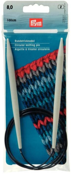 Produktbild Prym Rundstricknadel Ø 7 mm x 40 cm, Alu, Grau