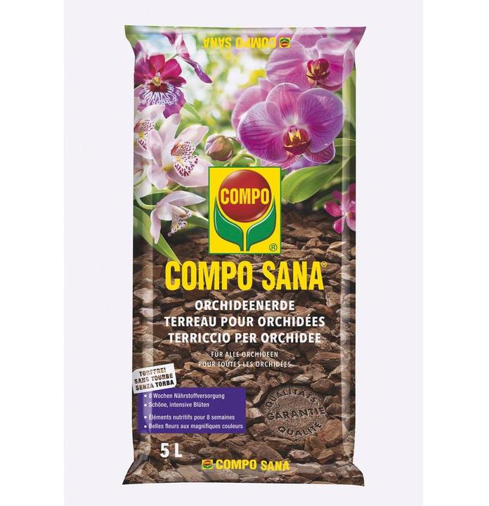 Compo SANA Orchideenerde - torffrei (5 l, Erde ohne Torf)