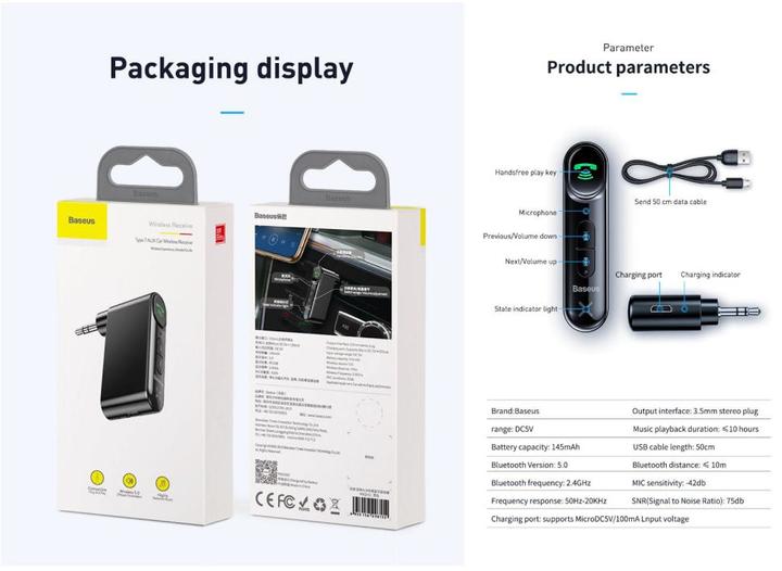 Actual product image Baseus BSBA-02 (Receiver)