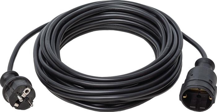 Weingartner Earthing contact extension ( 4000873694 ) 16 A 230 V 3 x 1.5 mm² black IP20 (10 m)