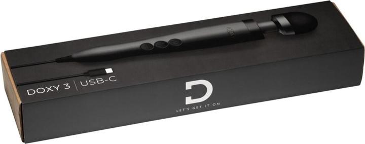 Actual product image Doxy 3 USB-C Wand Vibrator - Black
