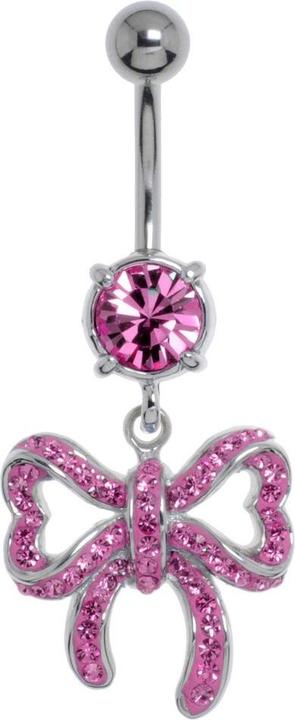 Actual product image Bijouteria Bellypiercing (Stainless steel, Brass, Crystal)