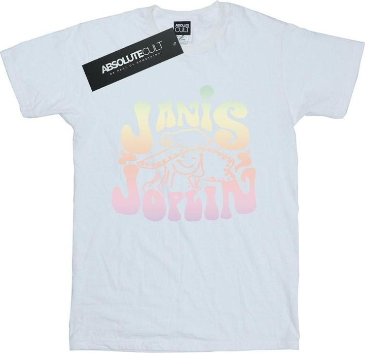 Actual product image Janis Joplin Mens Pastel Logo T-Shirt (S)