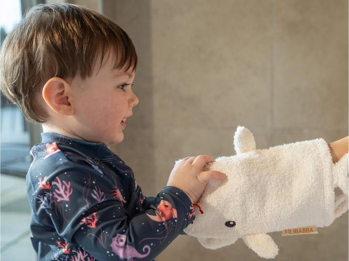 Immagine prodotto Filibabba Guanto per lavare i bambini - balena