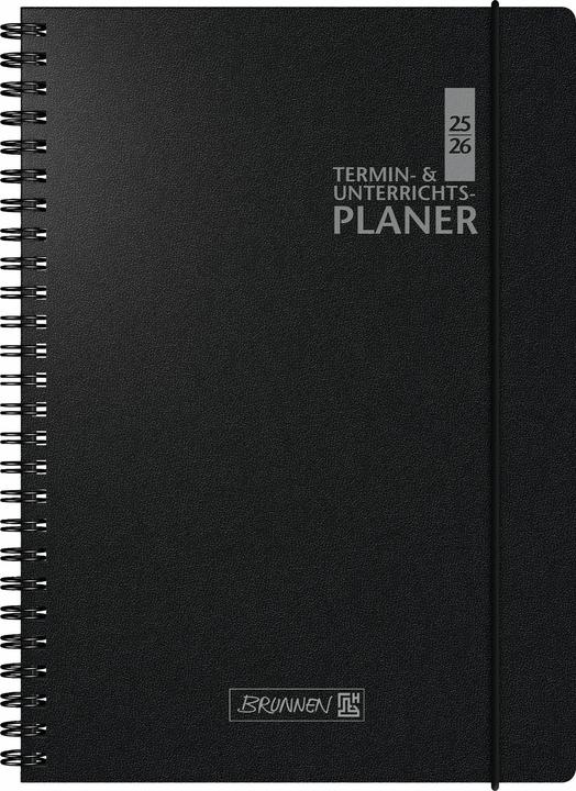 Produktbild Lehrerkalender Überformat A4 Baladek-Einband schwarz 2025/2026 (Niederländisch, Englisch)