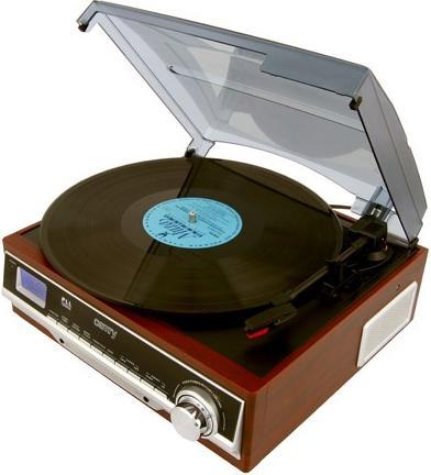Produktbild Camry CR 1113 Audio-Plattenspieler mit Riemenantrieb, Cappuccino, Chrom, Holz (Halbautomatisch)