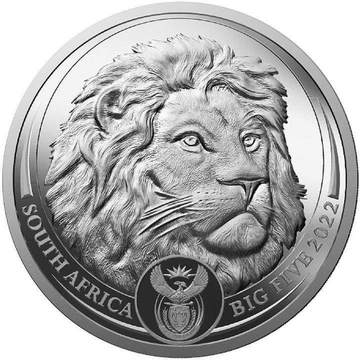 South Africa Mint Silber Löwe 1000 g - Big Five Serie II - 2022 (999, 2022)
