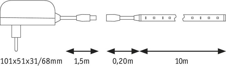 Actual product image Paulmann Simp LED Strip (Warm white, 1000 cm, Indoor)