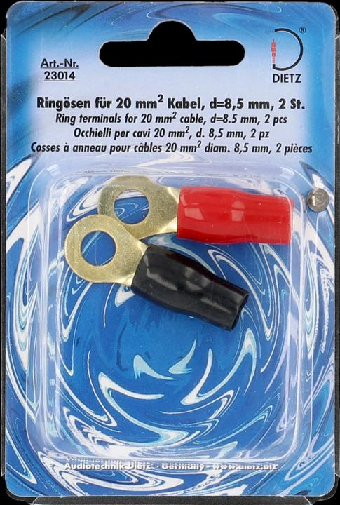 Actual product image Dietz Ring lugs for 20mm² cable