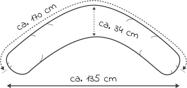 Produktbild Theraline Stillkissen Stillkissen Dodo mit Mikroperlen-Füllung inkl. Bezug (170 cm)