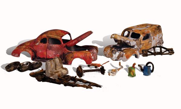 Actual product image Bachmann Trains H0 Old car wrecks