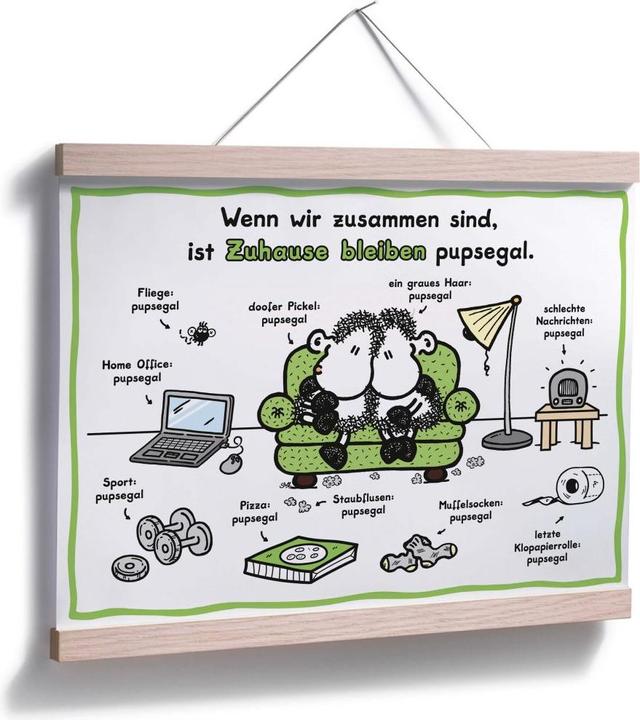 Produktbild Sheepworld Zuhause bleiben pupsegal (30 x 24 cm)