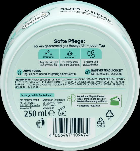 Produktbild dm Balea Soft Creme (Körpercreme, 250 ml)