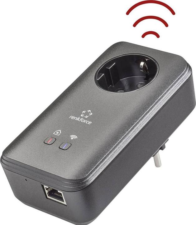 Actual product image Renkforce PL600D WiFi Powerline WLAN Single Adapter 500 MBit/s (500 Mbit/s)