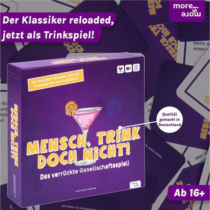 Produktbild More is more Mensch, trink doch nicht! (Deutsch)
