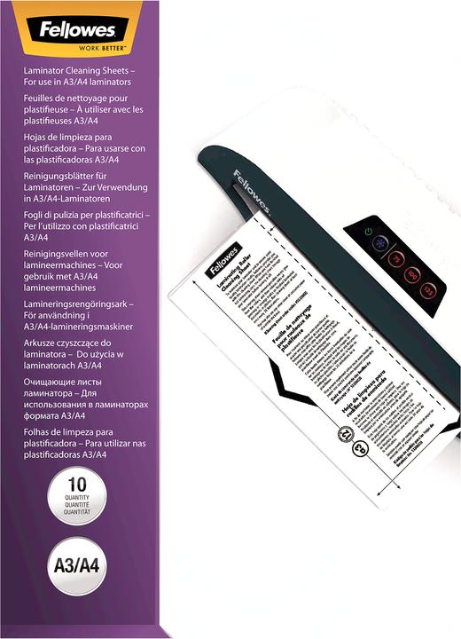 Immagine prodotto Fellowes Scatola di pulizia e protezione, confezione da 10 (A4, 10 Pezzo/i, 125 µm)