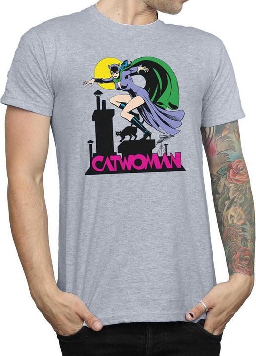 Immagine prodotto Catwoman Text Logo Maglietta Uomo (XXL)