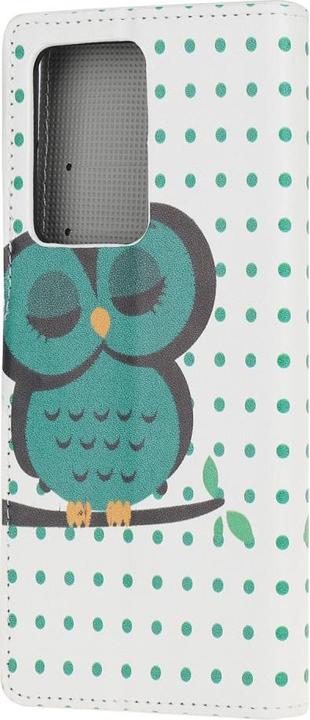 Productafbeelding Cover-Discount Galaxy Note 20 Ultra - Leren Hoesje Uil (Samsung Galaxy Note 20 Ultra)