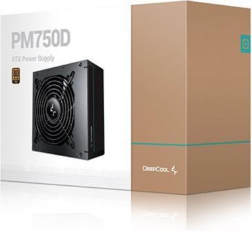 Actual product image Deepcool PM750D Power Supply 750 W 20+4 pin ATX ATX Black (750 W)