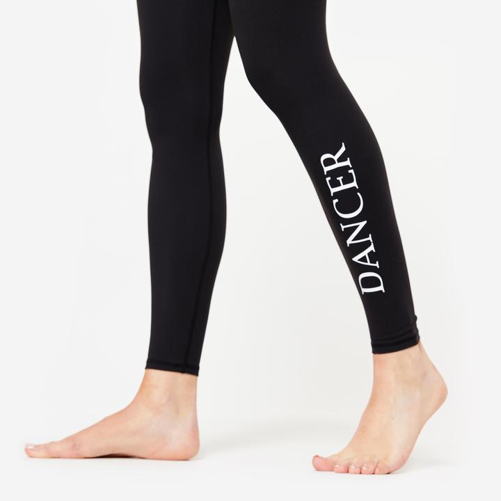 Immagine prodotto Domyos Leggings danza donna piatti a vita alta Danza Moderna - nero (W33/L31)