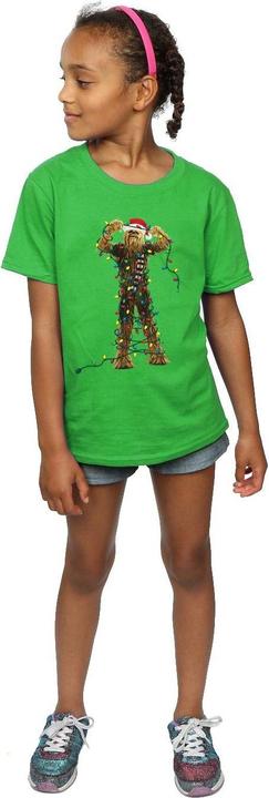 Image du produit Star Wars - T-shirt CHEWBACCA CHRISTMAS LIGHTS - Fille (140, 146)