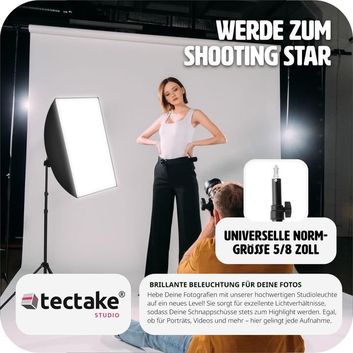 Actual product image tectake Studio light with softbox and tripod (Studio light)